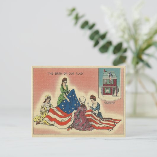 Carte Postale Naissance de notre drapeau (Debout devant)