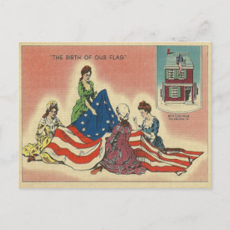Carte Postale Naissance de notre drapeau