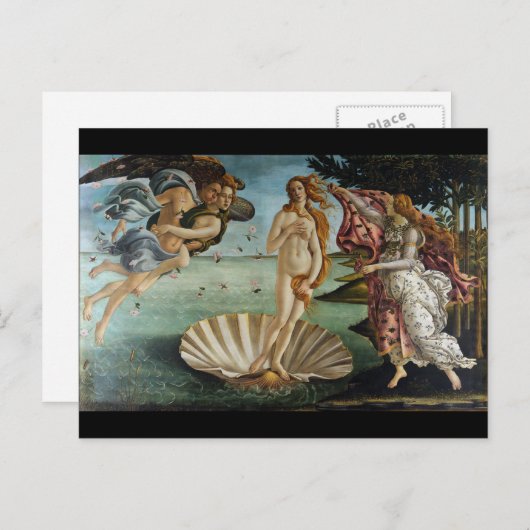 Carte Postale Naissance de Vénus par Botticelli (Devant / Derrière)