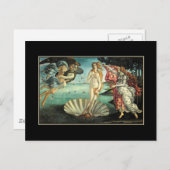 Carte Postale Naissance Vénus Botticelli (Devant / Derrière)