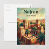 Carte Postale Najran Arabie saoudite (Devant / Derrière)