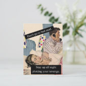 Carte Postale N'allez pas au lit fou (Debout devant)