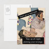 Carte Postale N'allez pas au lit fou (Devant / Derrière)