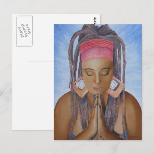 Carte postale Namaste (Devant / Derrière)