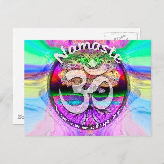 Carte Postale Namaste (Devant / Derrière)