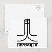 Carte Postale Namaste (Devant / Derrière)
