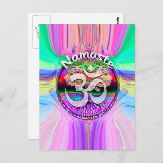 Carte Postale Namaste (Devant / Derrière)
