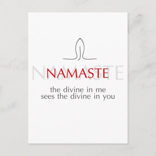 Carte Postale Namaste (Devant)