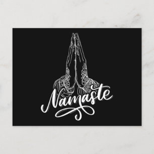 Carte Postale Namaste Buddhism Meditation Zen Asana Yoga Gift