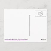 Carte postale NAMASTE fuschia (Dos)