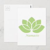 Carte Postale Namaste Lotus (Devant / Derrière)