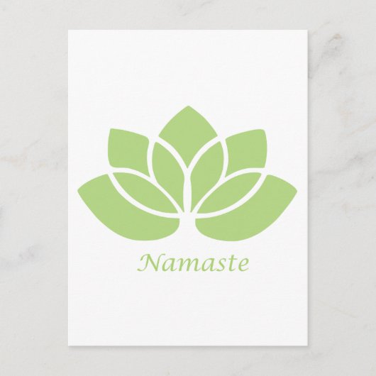 Carte Postale Namaste Lotus (Devant)