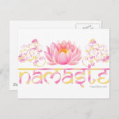 Carte Postale Namaste lotus new (Devant / Derrière)
