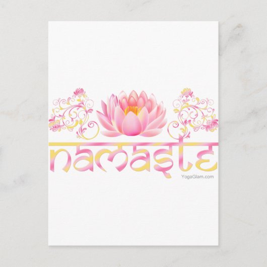 Carte Postale Namaste lotus new (Devant)