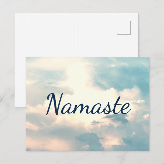 Carte Postale Namaste Sky Scene (Devant / Derrière)