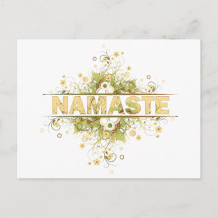 Carte Postale Namaste Vintage Floral