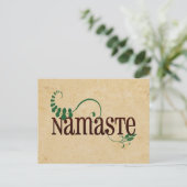 Carte Postale Namaste Yoga (Debout devant)