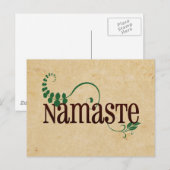 Carte Postale Namaste Yoga (Devant / Derrière)