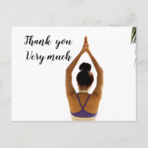 Namaste Yoga femme lève le Merci