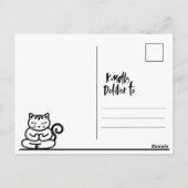 Carte Postale NaMEOWste Chat dans un arbre de Yoga méditant Pose (Dos)