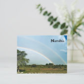 Carte Postale Namibie Double arc-en-ciel (Debout devant)