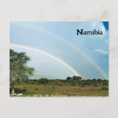 Carte Postale Namibie Double arc-en-ciel (Devant)