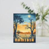 Carte Postale Namibie - Retro African Safari (Debout devant)