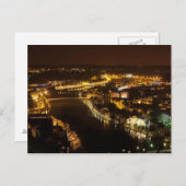 Carte Postale Namur par nuit (Devant / Derrière)