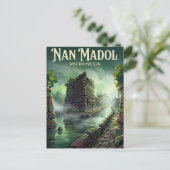 Carte Postale Nan Madol Micronésie (Debout devant)