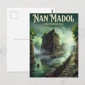 Carte Postale Nan Madol Micronésie (Devant / Derrière)