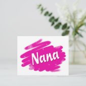 Carte Postale Nana aime le rose (Debout devant)