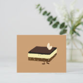 Carte Postale Nanaimo bar souriant (Debout devant)