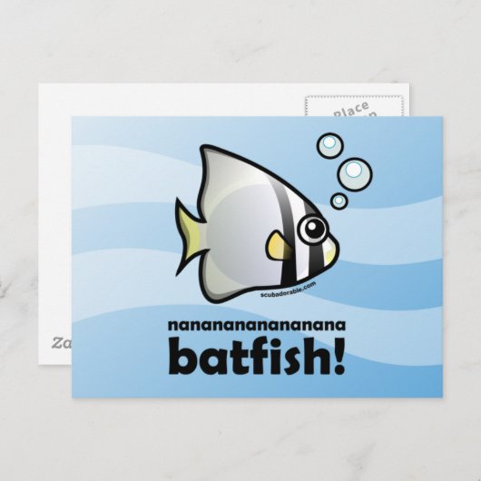 Carte Postale nananananananana Batfish ! (Devant / Derrière)