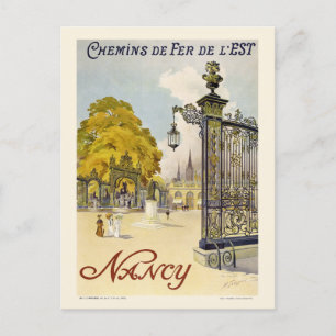 Carte Postale Nancy France Poster vintage 1908