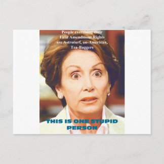 CARTE POSTALE NANCY PELOSI - UNE PERSONNE STUPIDE