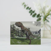 Carte Postale Nanotyrannus dinosaure - rendu 3D (Debout devant)