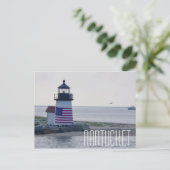 Carte postale Nantucket Harbour Lighthouse (Debout devant)