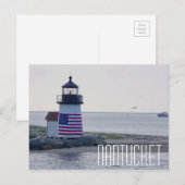 Carte postale Nantucket Harbour Lighthouse (Devant / Derrière)