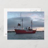Carte Postale Nantucket Lightship, Edgartown Harbour Postcard (Devant / Derrière)