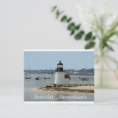 Carte postale Nantucket MA Brandt Point Lighthouse (Debout devant)