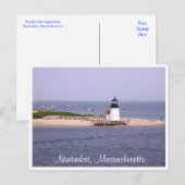 Carte postale Nantucket Mass Brandt Point Lighthou (Devant / Derrière)