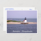 Carte postale Nantucket Mass Brandt Point Lighthou (Devant / Derrière)