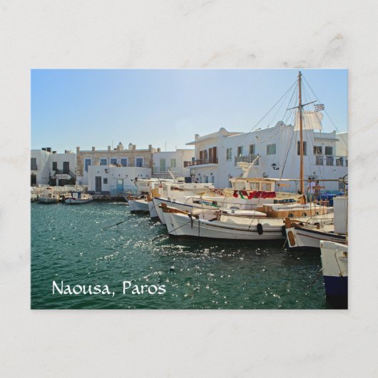 Carte Postale Naoussa Paros Grèce (Devant)