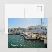 Carte Postale Naoussa Paros Grèce (Devant / Derrière)