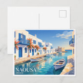 Carte Postale Naoussa, Paros, Grèce (Devant / Derrière)