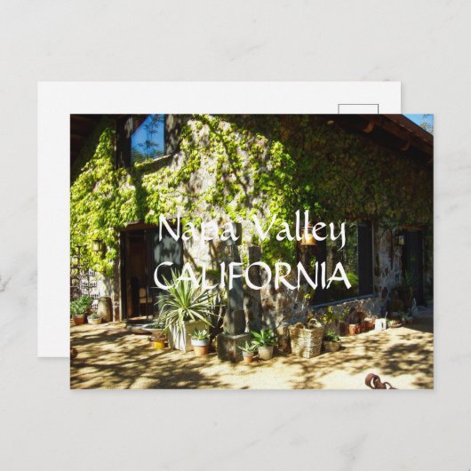 Carte Postale Napa Valley (Devant / Derrière)
