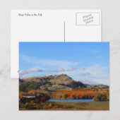 Carte Postale Napa Valley Wine Country à l'automne (Devant / Derrière)