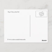 Carte Postale Napa Valley Wine Country à l'automne (Dos)
