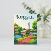 Carte Postale Naperville Riverwalk États-Unis (Debout devant)