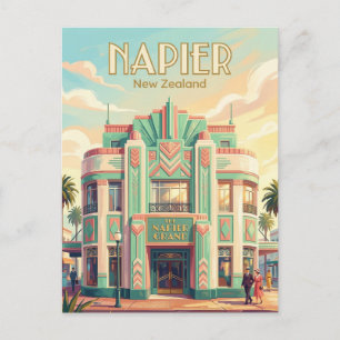 Carte Postale Napier Art déco Nouvelle-Zélande
